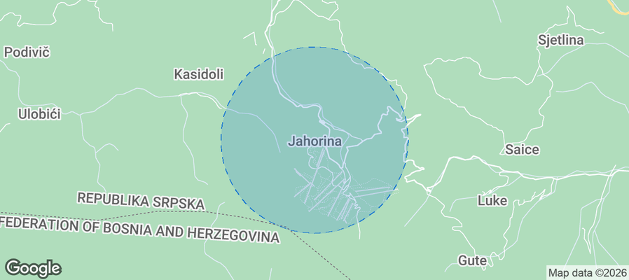 Jahorina Airbnb map